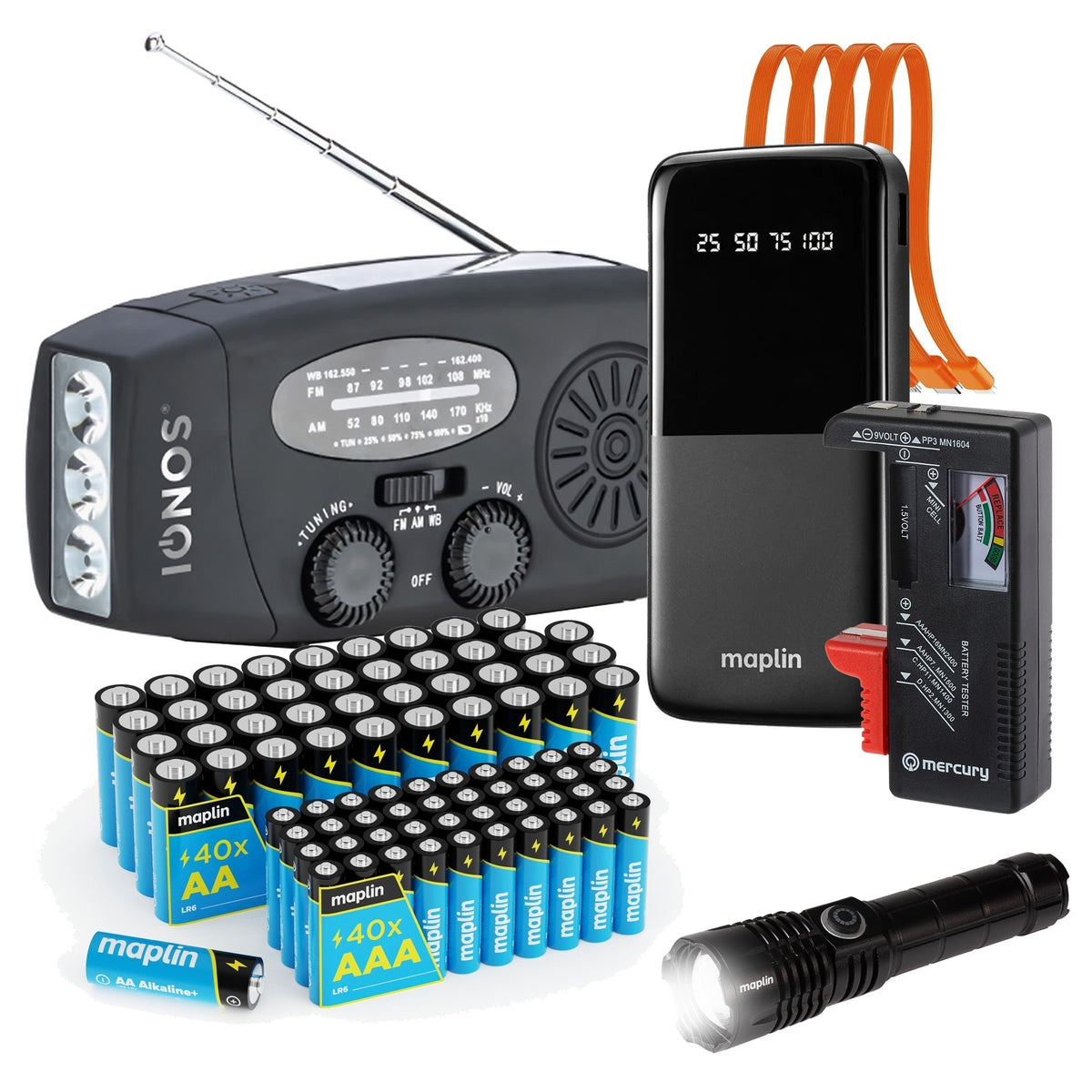 Emergency preparedness tech from Maplin