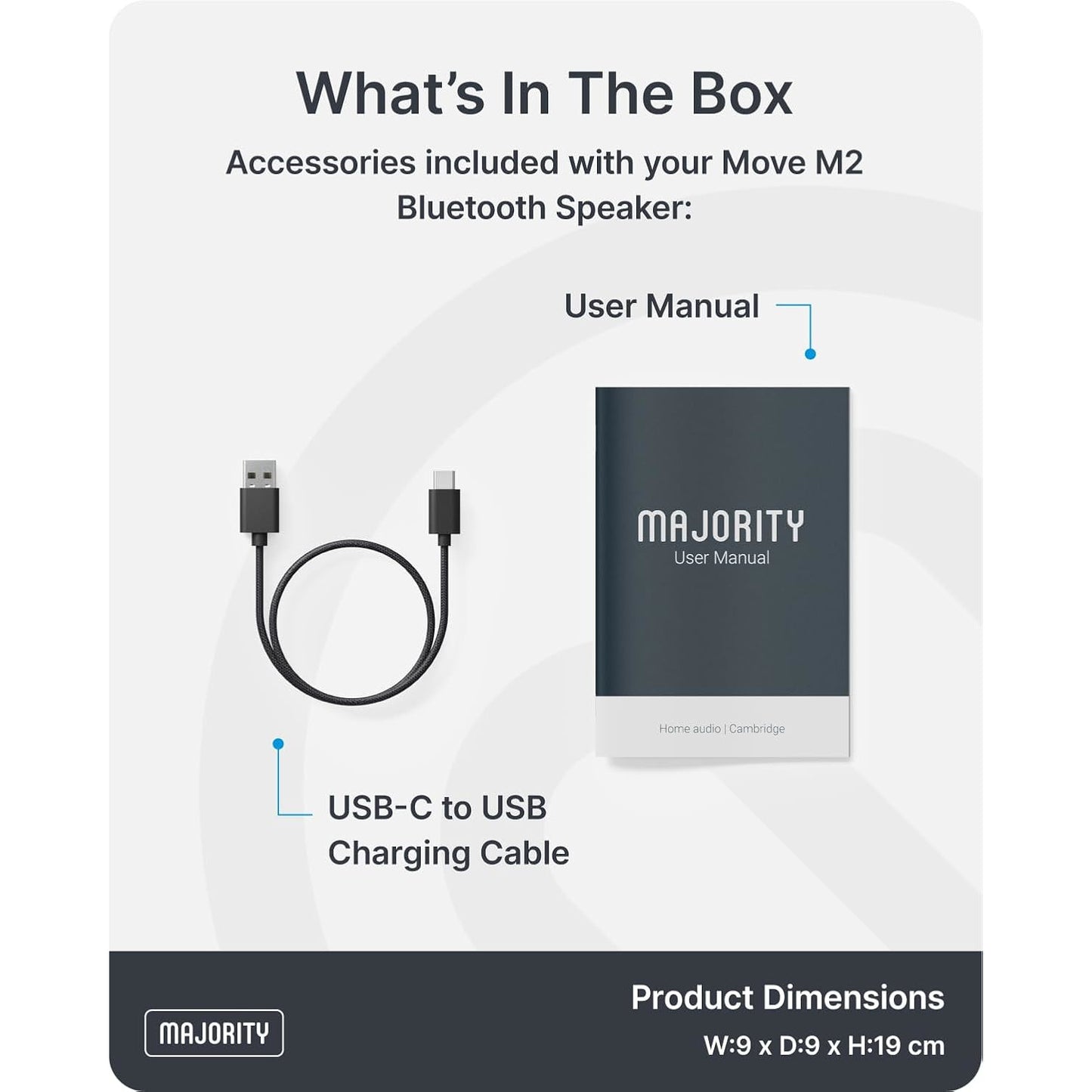 Majority Move 2 Wireless Bluetooth Portable Speaker