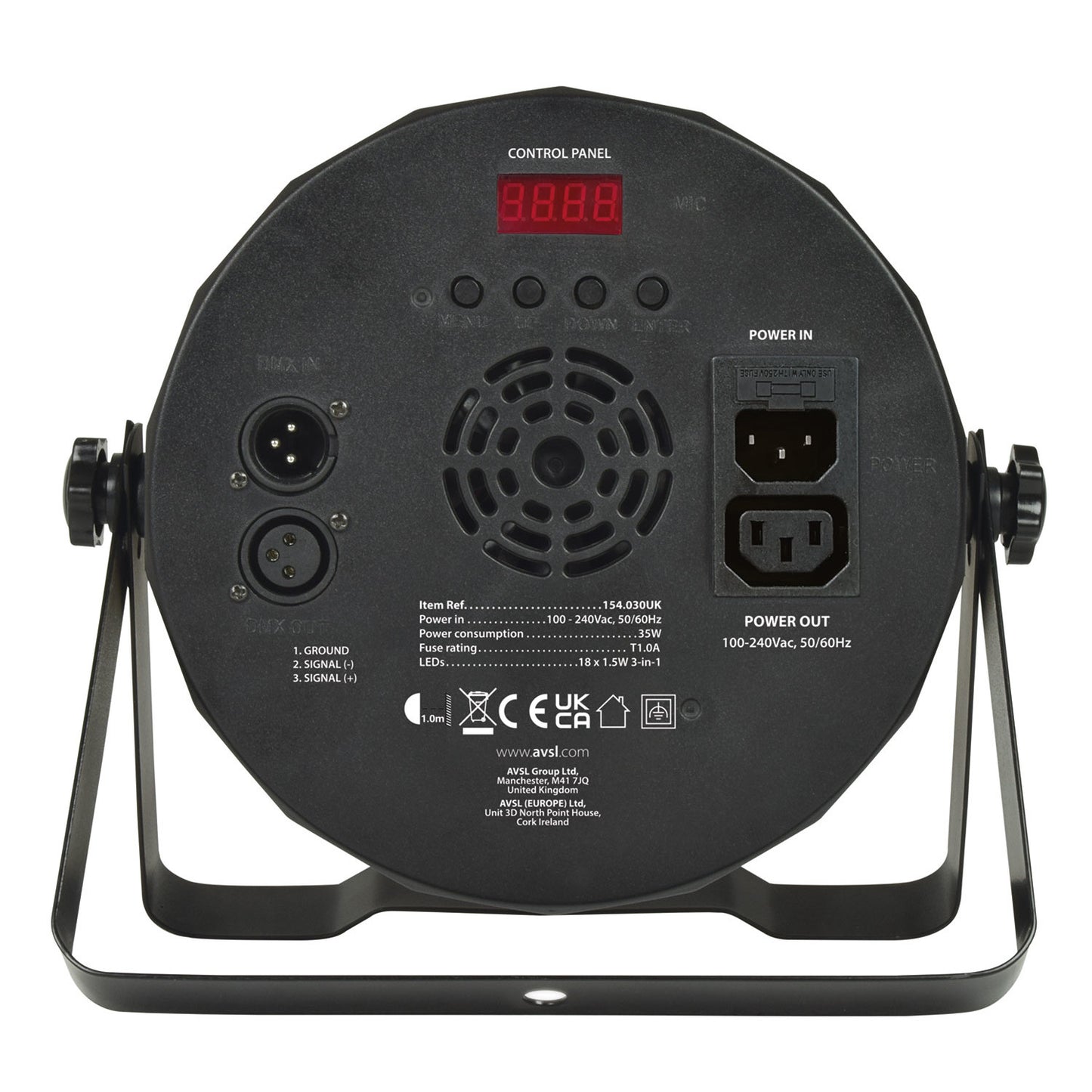 QTX PAR-100 High Power 3-in-1 LED Plastic PAR Can