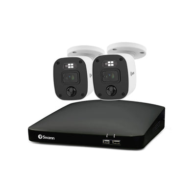 Swann 1080p 64GB 4-Channel Wired DVR CCTV Kit with 2 Bullet Cameras