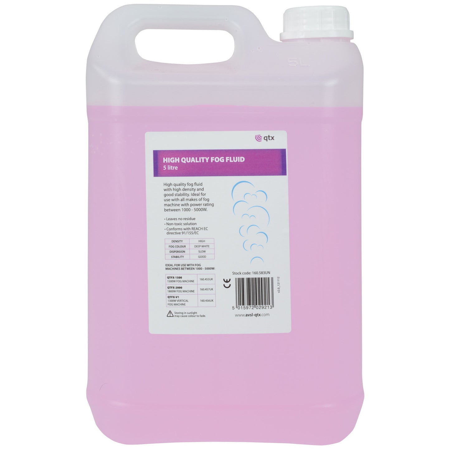 QTX High Quality Pink Fog Fluid - Pack of 4