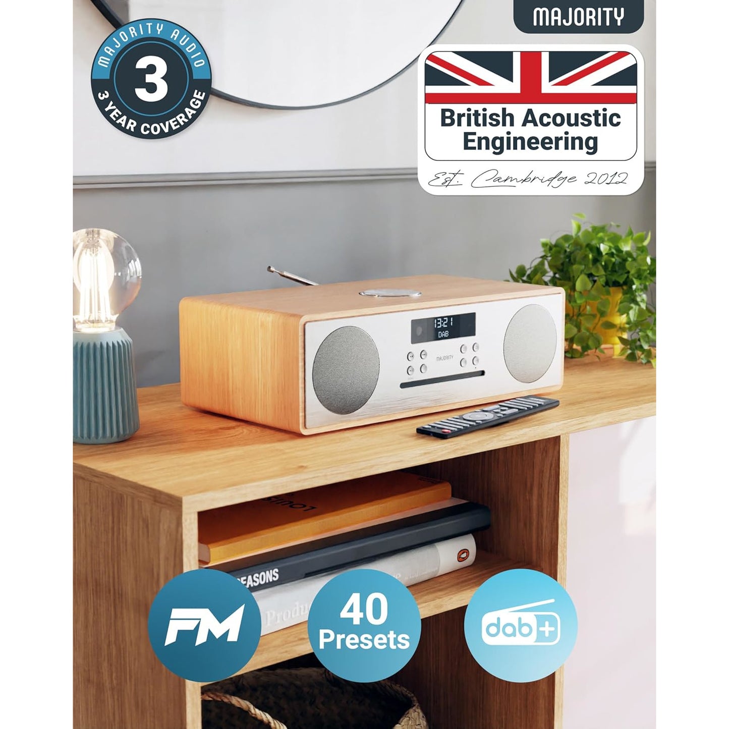 Majority Oakington DAB Radio CD Player
