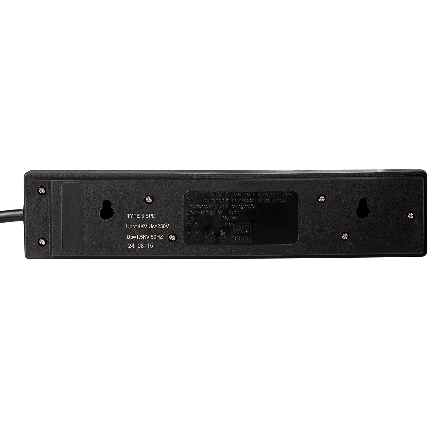 Maplin 2m 4 Socket Extension Lead with Surge Protection