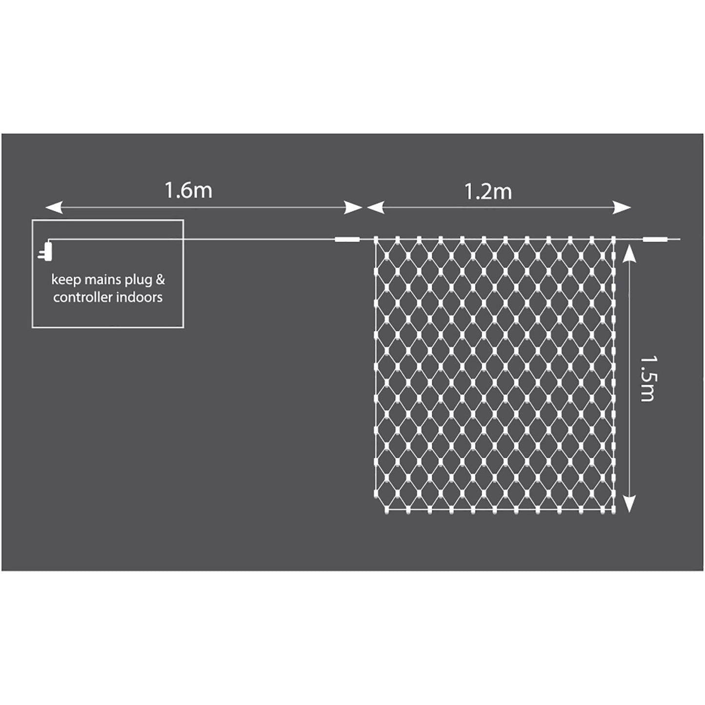 Lyyt Connectable Outdoor LED Net Lights