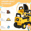 Maplin Plus CAT Licensed Kids Ride-On Toy Digger with Manual Shovel & Horn for Ages 1-3 Years - maplin.co.uk