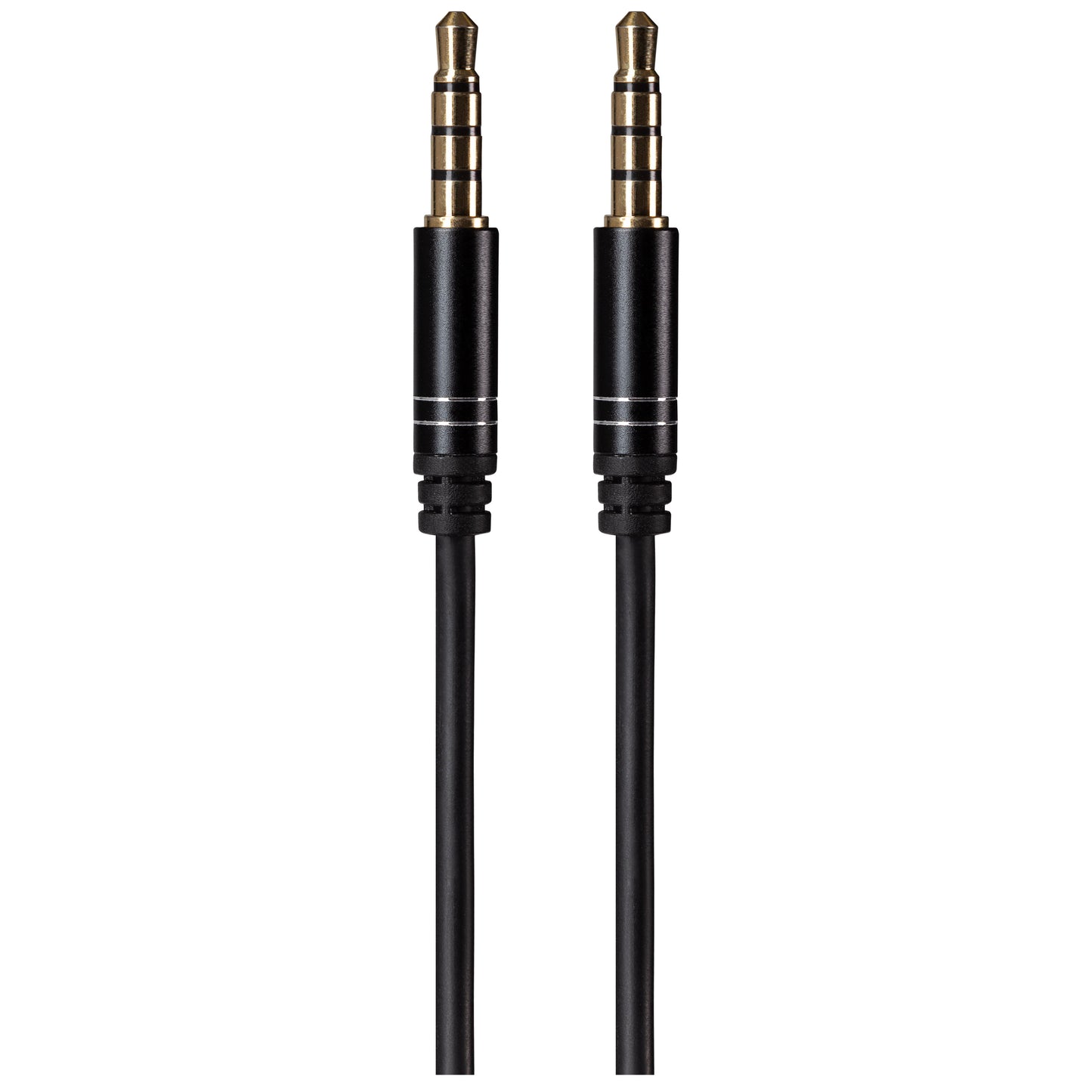 Maplin 3.5mm Aux Stereo 4 Pole TRRS Jack Plug to 3.5mm 4 Pole TRRS Jack Plug Cable - Black, 5m