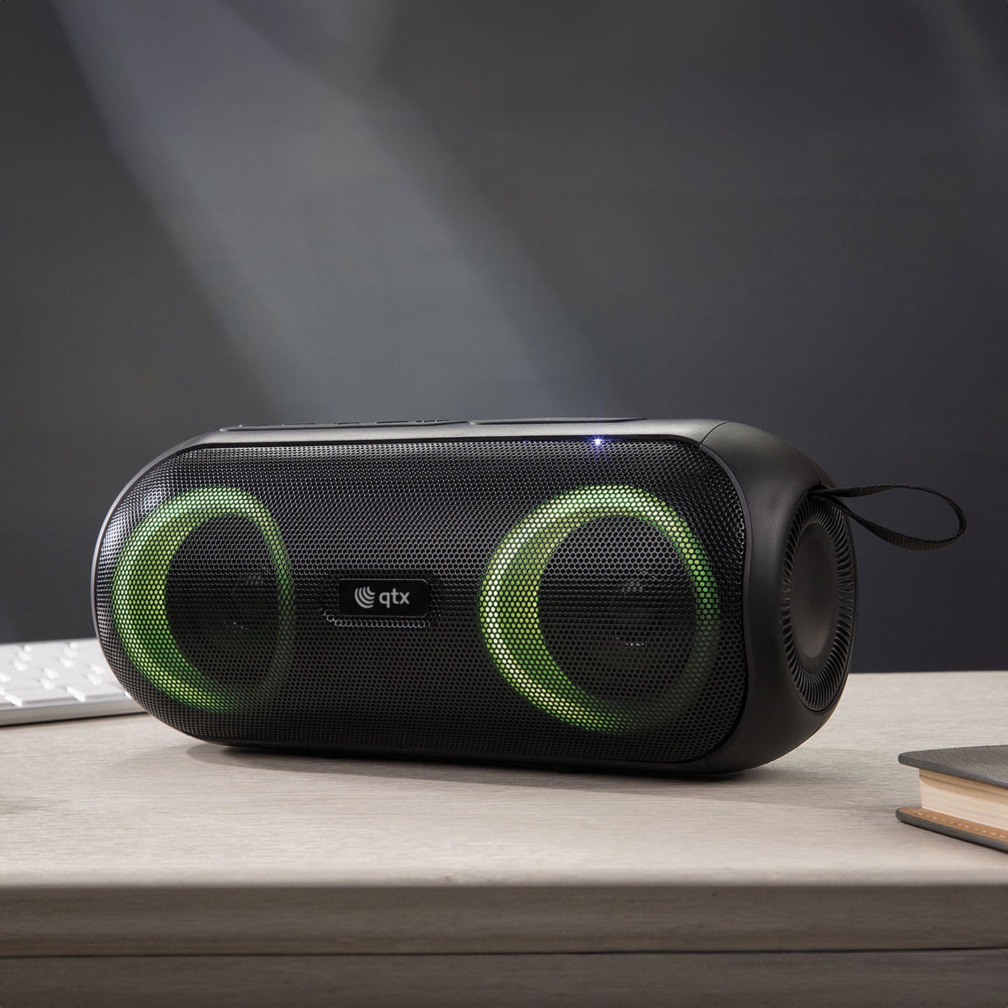 QTX PartyPod Bluetooth Speaker with LED Light Show