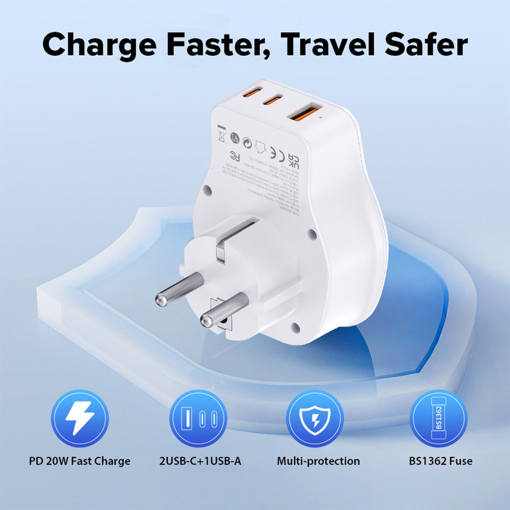 Maplin Travel Adapter & Wireless Multi-Charging Pad Kit