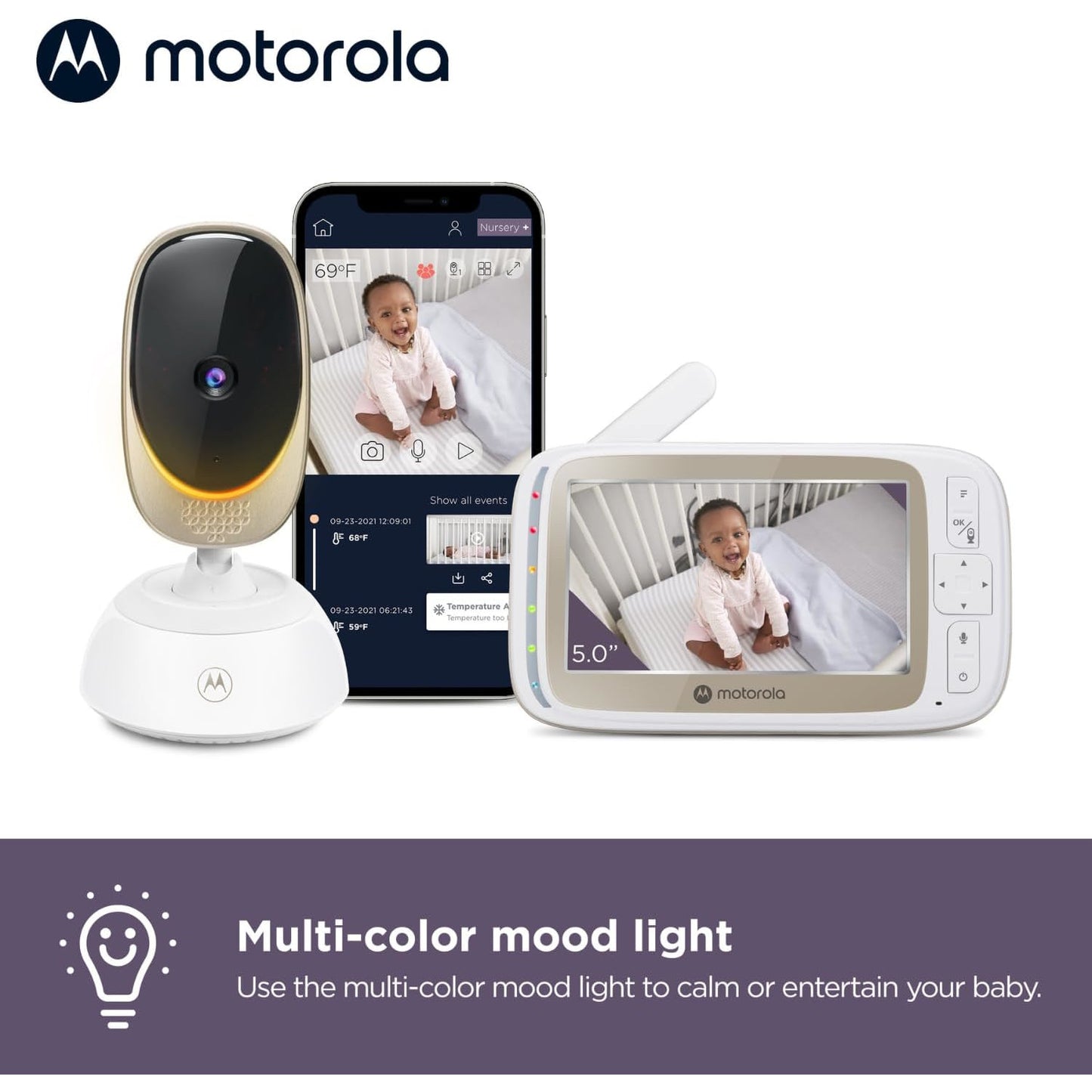 Motorola Nursery VM85 Connect Video Baby Monitor