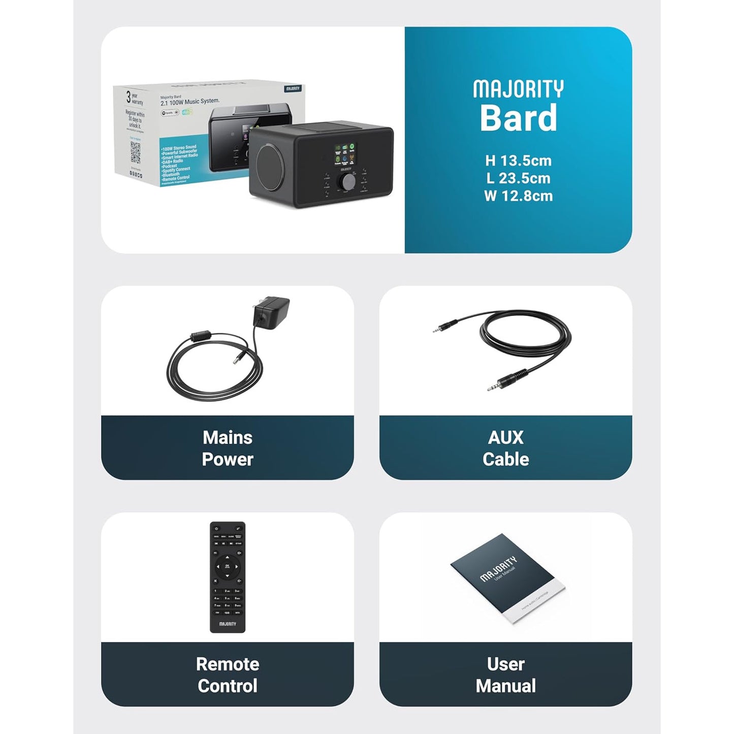 Majority Bard Internet Radio Music System
