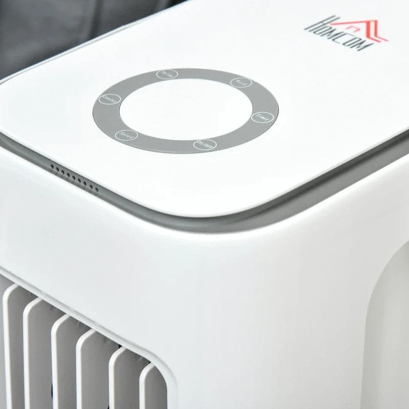 HOMCOM 2-in-1 Oscillating Evaporative Ice Cooling Fan - White - maplin.co.uk