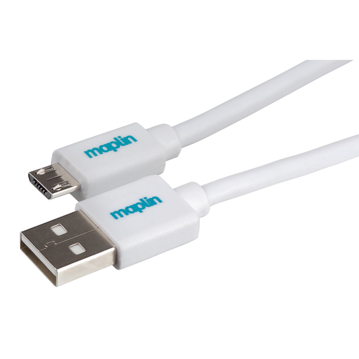 Maplin USB-A to Micro USB-B Cable - White - maplin.co.uk