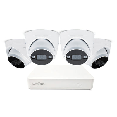 Swann AdvancedX 5MP 1TB 8-Channel Wired NVR CCTV with 4 Dome Camera Kit