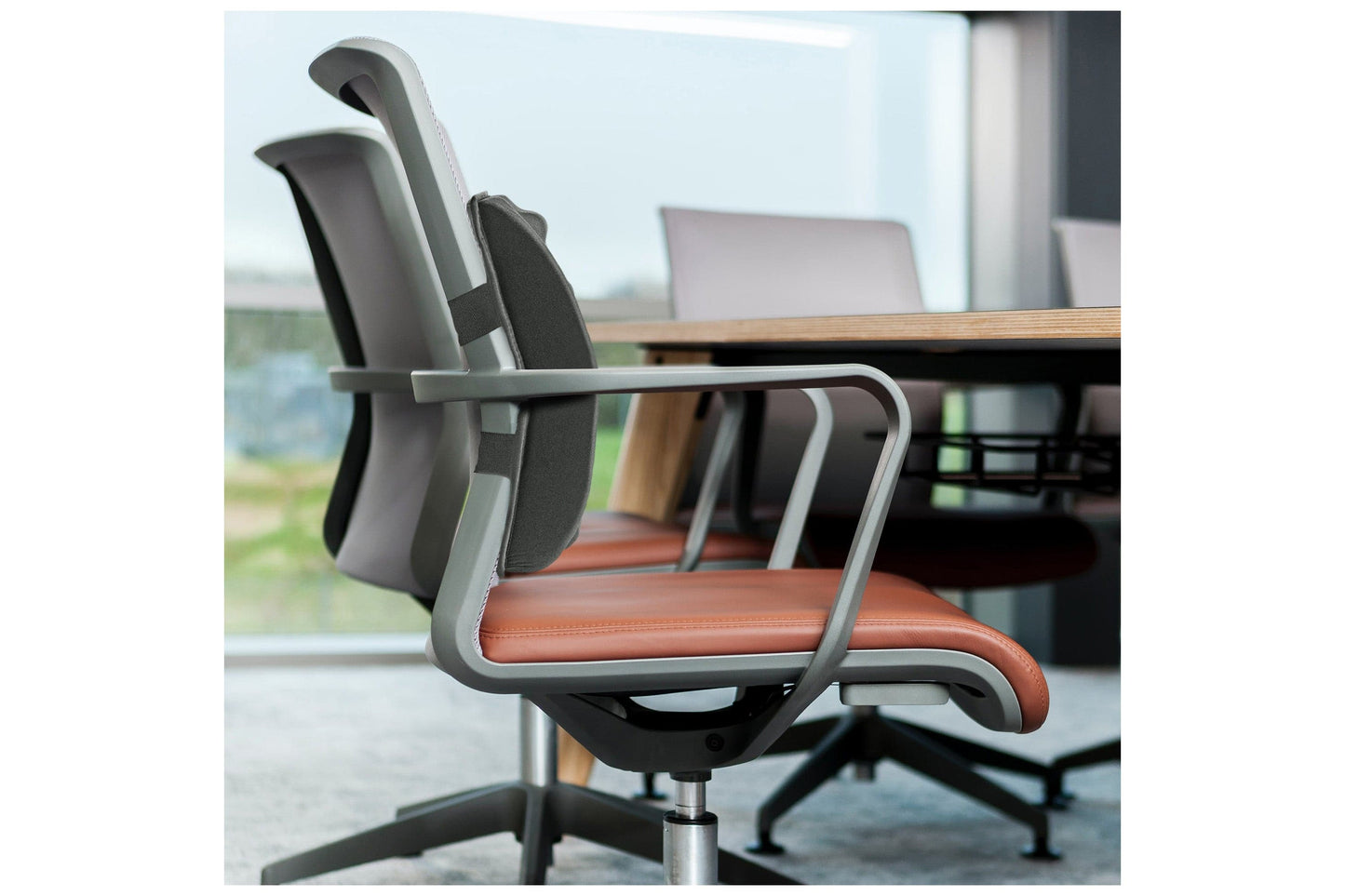Nedis Ergonomic Chair Back Support - Black