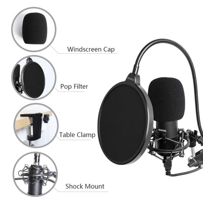 ProSound USB Condenser Cardioid Microphone with Boom Arm Kit