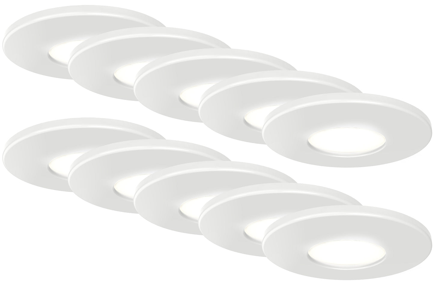 4lite IP65 3000K LED Downlight - White - maplin.co.uk