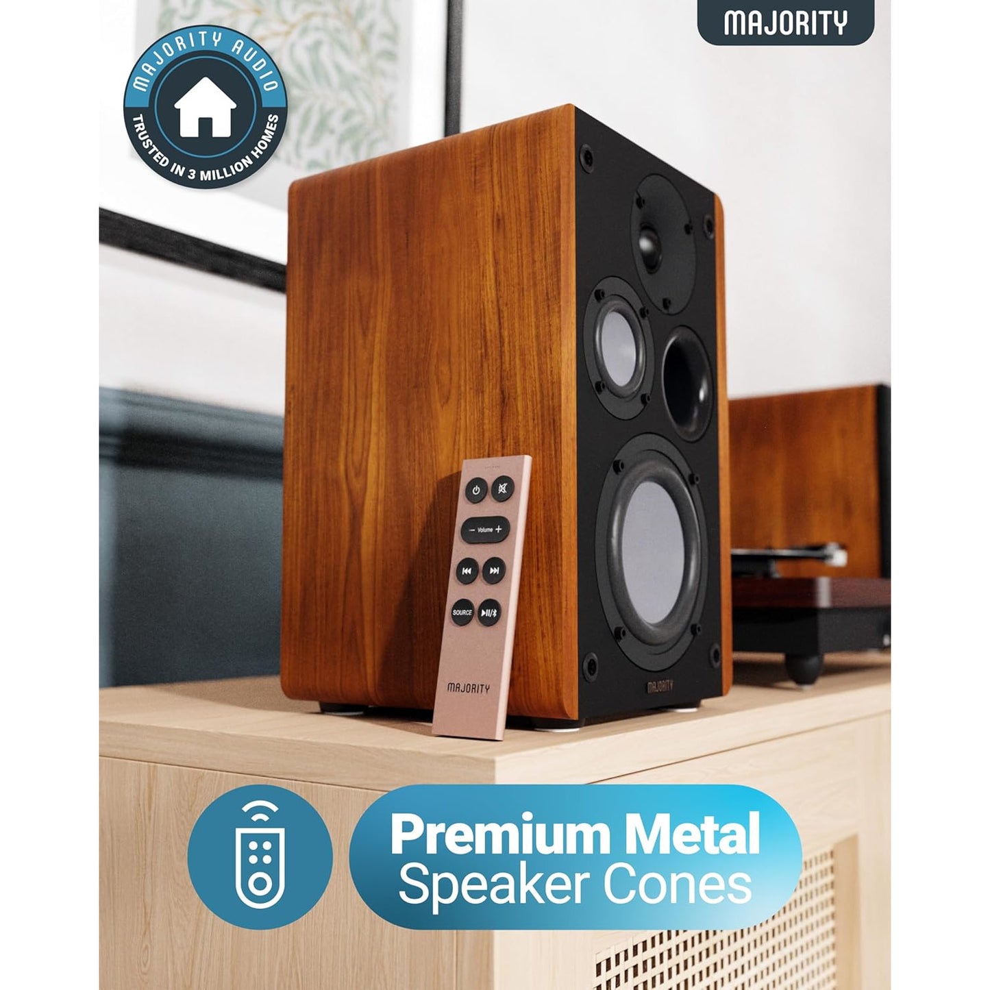 Majority D100 Bookshelf Speakers