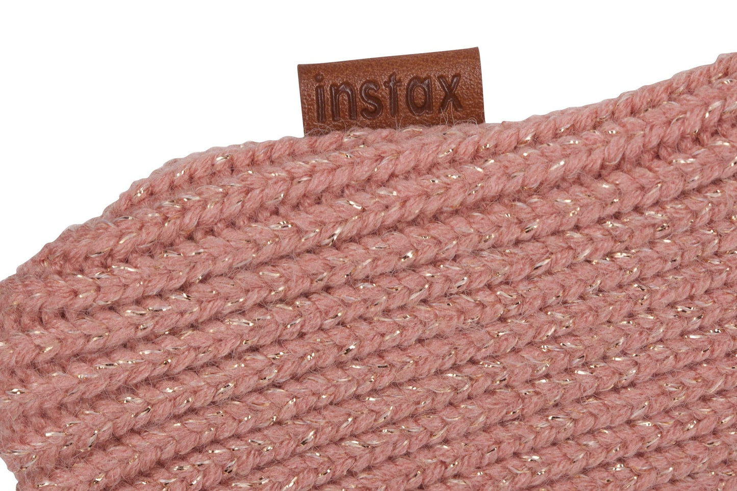 Fujifilm Instax Mini Liplay Accessory Kit with Neck Strap & Knitted Pouch - Blush Gold