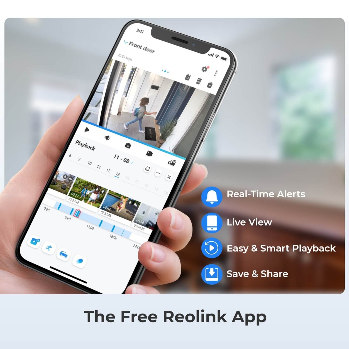 Reolink Advantage Series 4K+ 2TB 8-Channel Wired PoE NVR CCTV with 4 Bullet Camera Kit