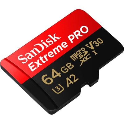 SanDisk 64GB Extreme Pro MicroSDXC Card Class 10 UHS-I 200 MB/s