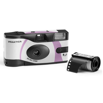 Praktica 35mm Single Use Disposable Film Camera with Flash - Pink Single