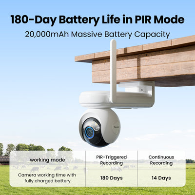 Reolink Altas Go Series 2K PT Battery 4G LTE Outdoor Security Camera with Solar Panel & 64GB microSD Card