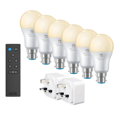 4lite WiZ Connected Smart Lighting B22 White Starter Kit
