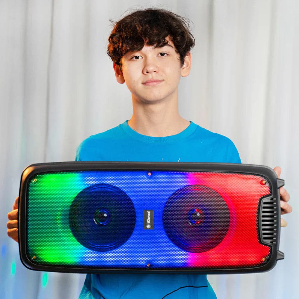 iDance Bluetooth Wireless Speaker with Disco Flame Lights & Voice Changer