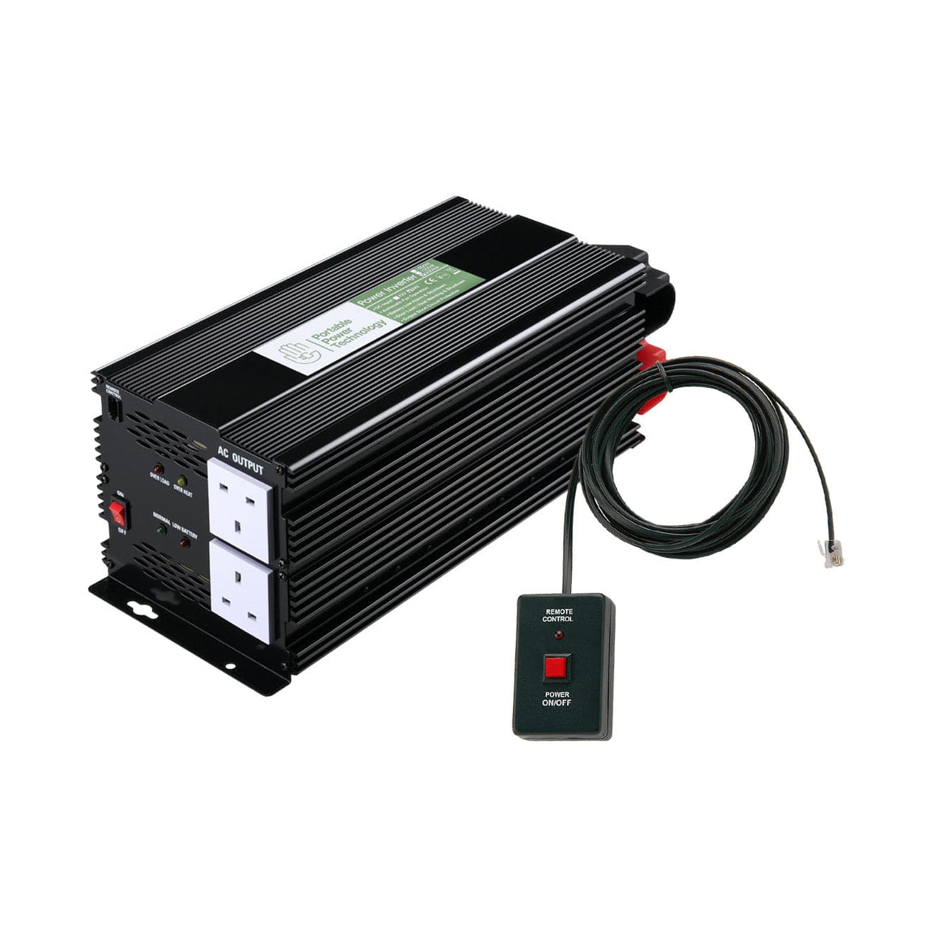 Portable Power Technology 2000W 12V Modified Sinewave Power Inverter with Remote control