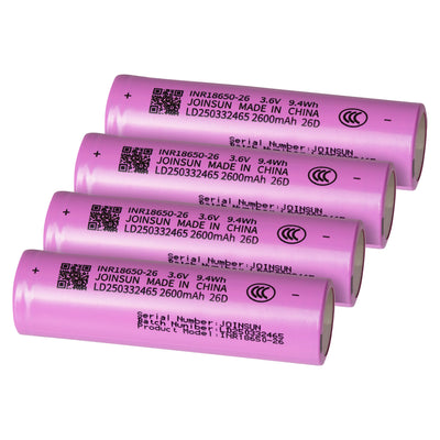 Maplin 18650/R280 Flat Tip Rechargeable Lithium-Ion Battery - Pack of 4