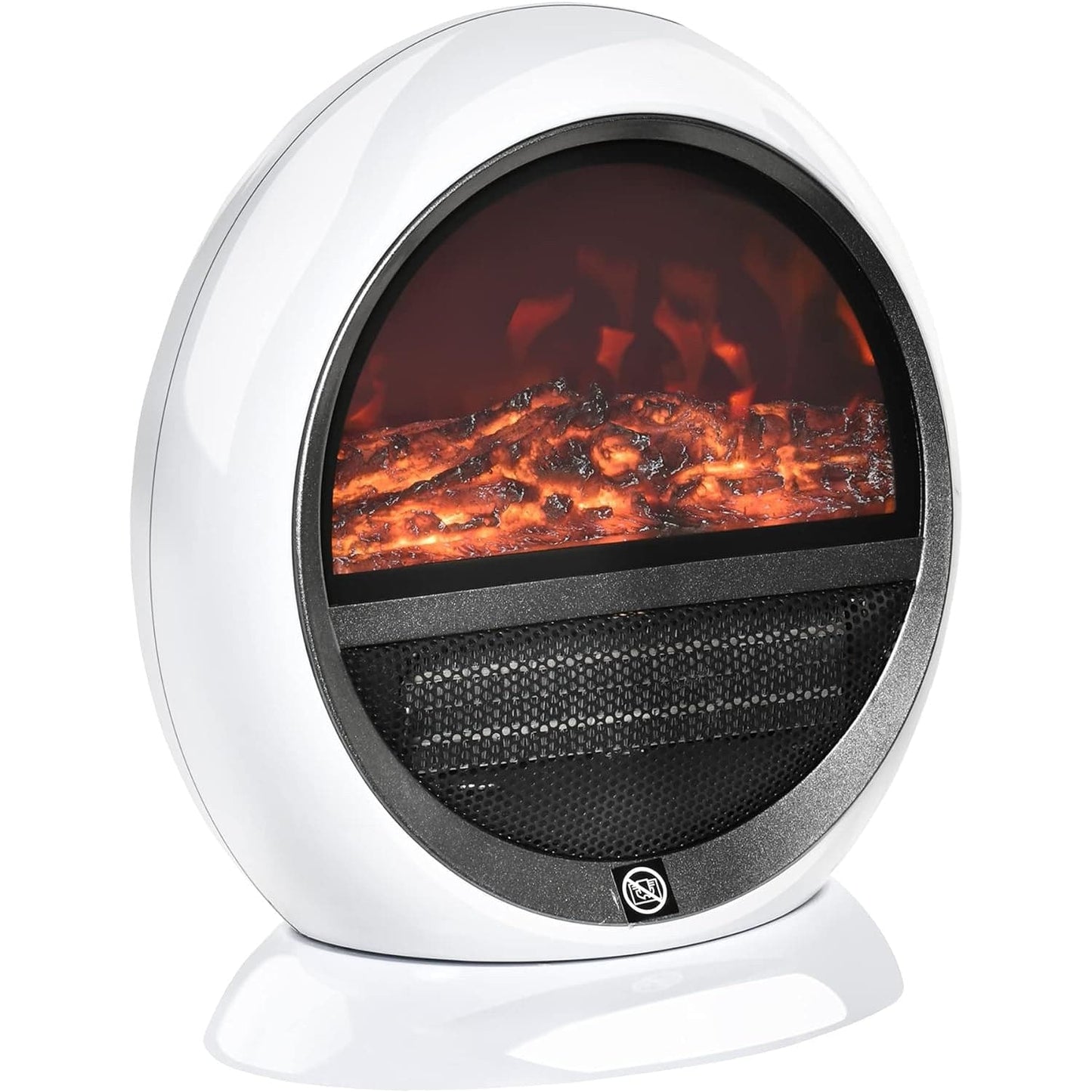 Maplin 1500W Freestanding Electric Fireplace Heater with Flame Effect & Rotatable Head - maplin.co.uk