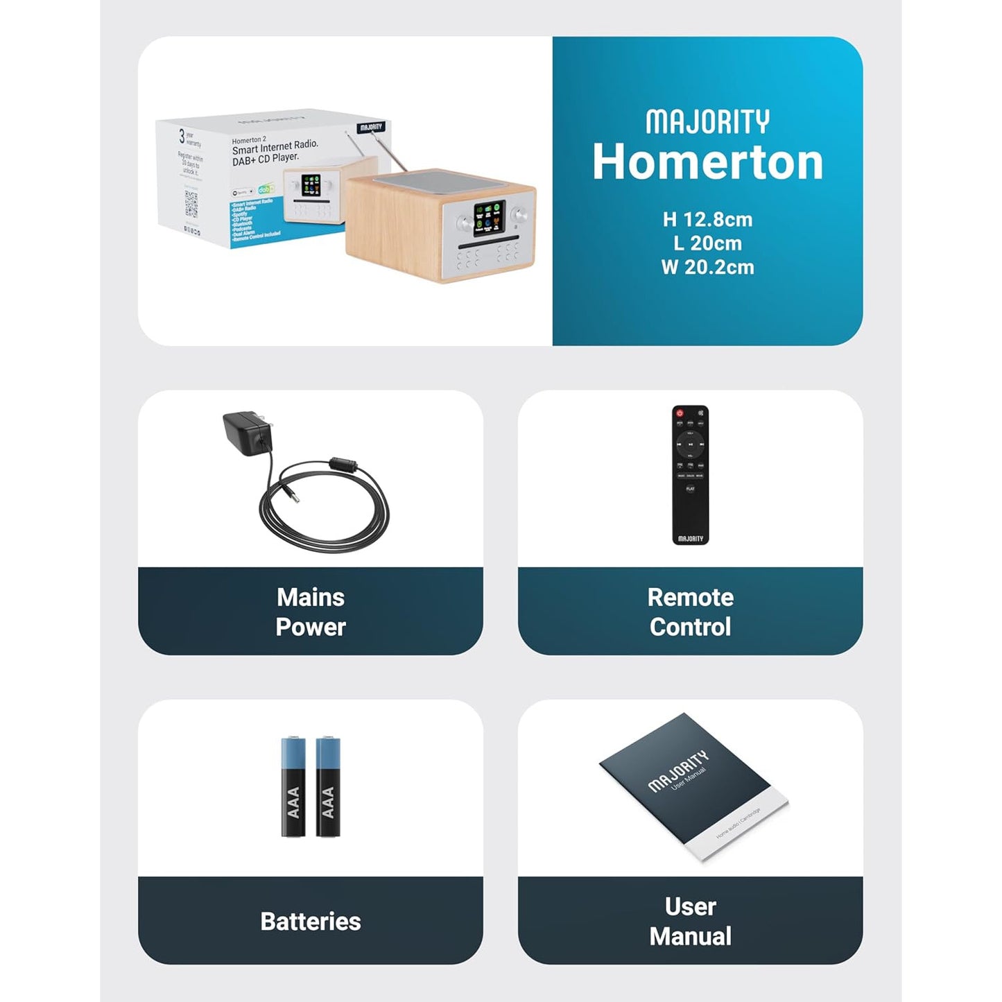 Majority Homerton 2 Internet Radio Music System