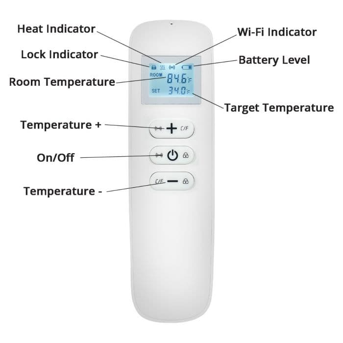 Mirrorstone 595x995mm Ice Caps 580W Nexus Wi-Fi Infrared Wall Heating Panel