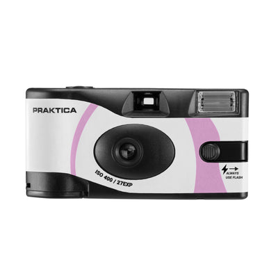 Praktica 35mm Single Use Disposable Film Camera with Flash - Pink