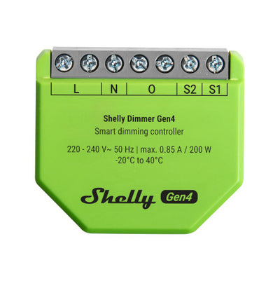 Shelly Dimmer Gen4 Smart Single-Channel Dimming Controller with Power Measurement