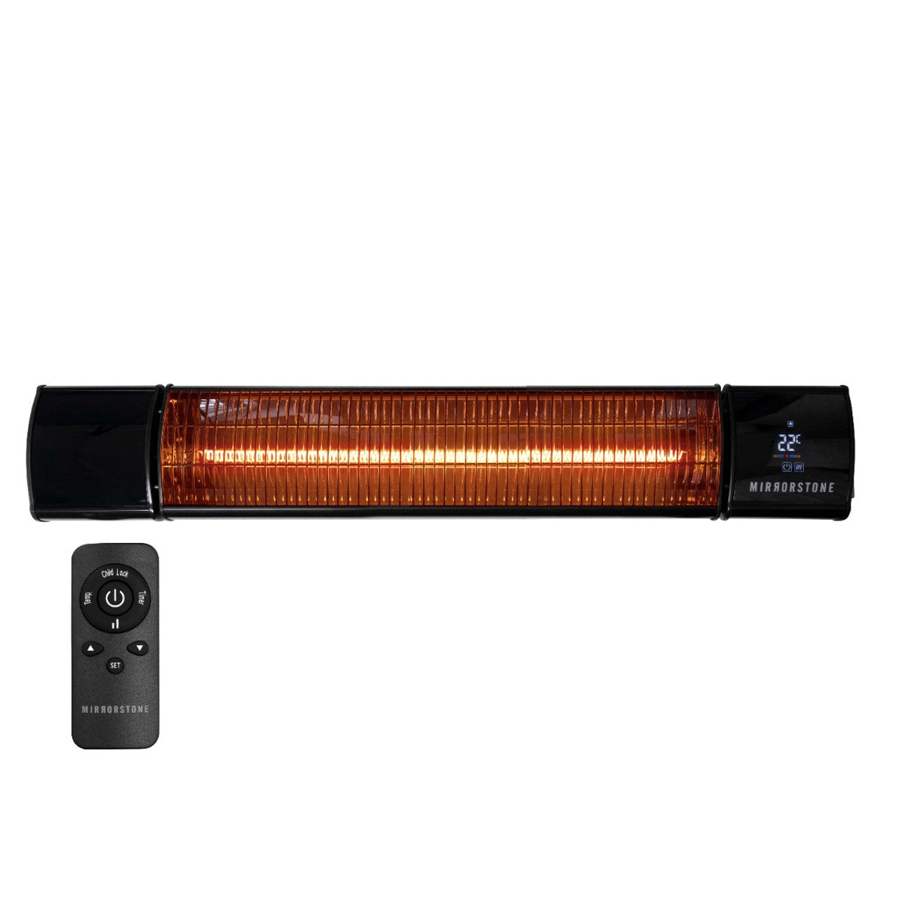 Mirrorstone Athena 2.4kW Remote Controllable Wi-Fi Infrared Bar Heater