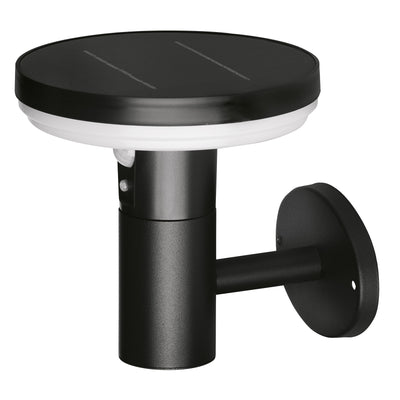 4lite Antheia Solar IP54 Die-Cast Aluminium LED Outdoor Wall Light with Built in PIR Motion Sensor