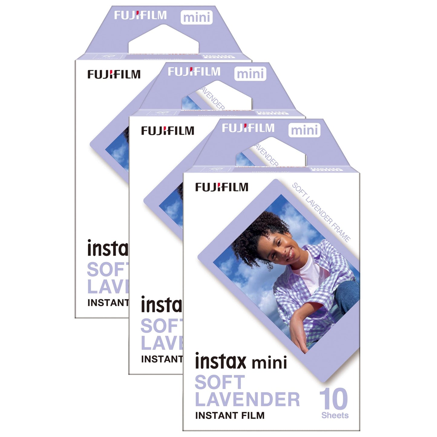Fujifilm Instax Mini Instant Photo Film - Soft Lavender Pack of 30