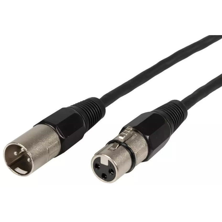 QTX Professional XLR DMX Lighting Lead - Black