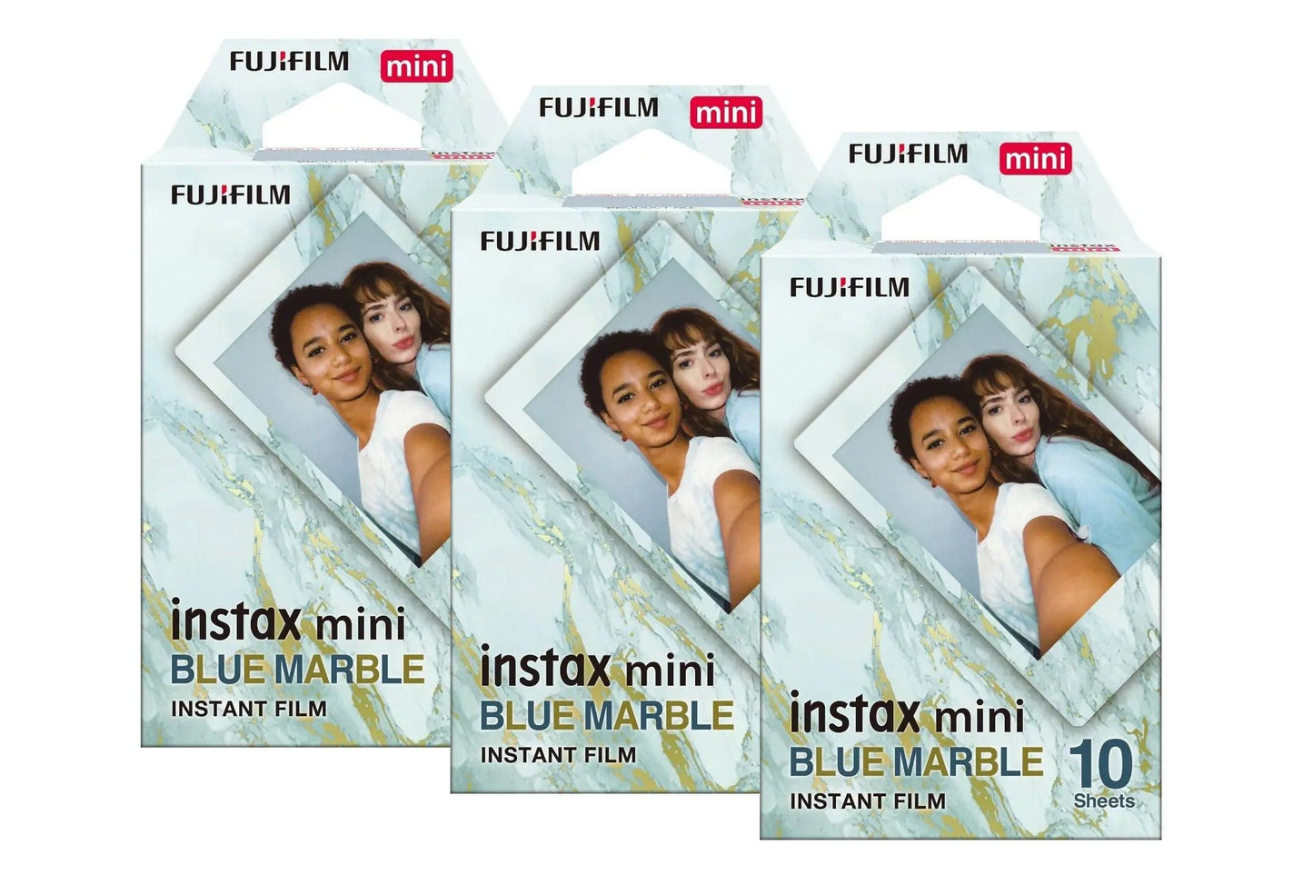 Fujifilm Instax Mini Instant Photo Film - Blue Marble Pack of 30
