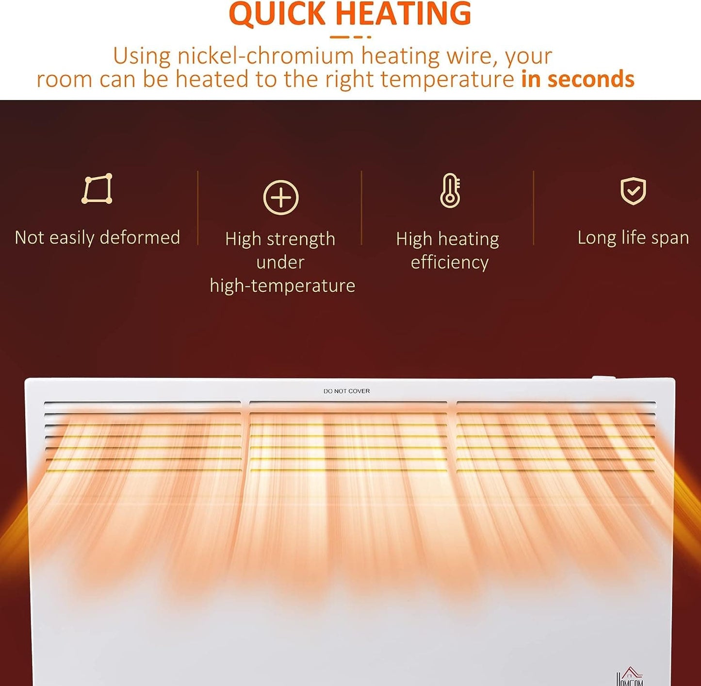 Maplin Freestanding / Wall-Mounted Convector Portable Radiator Heater with Adjustable Thermostat - maplin.co.uk
