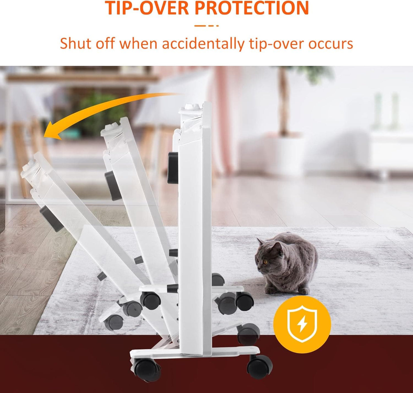 Maplin Freestanding / Wall-Mounted Convector Portable Radiator Heater with Adjustable Thermostat - maplin.co.uk