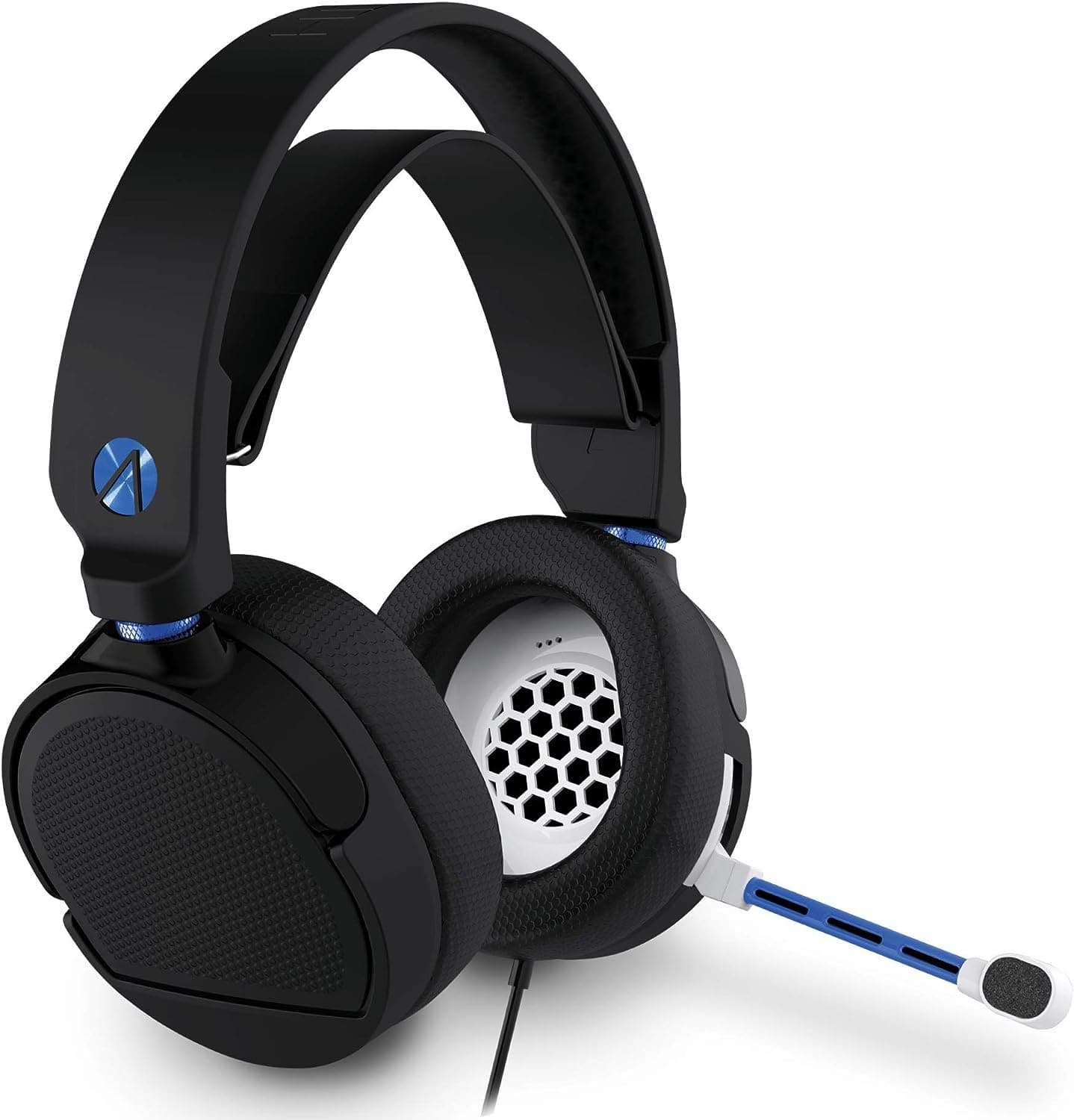 Stealth SP-Shadow V Premium Stereo Gaming Headset - Black and Blue - maplin.co.uk