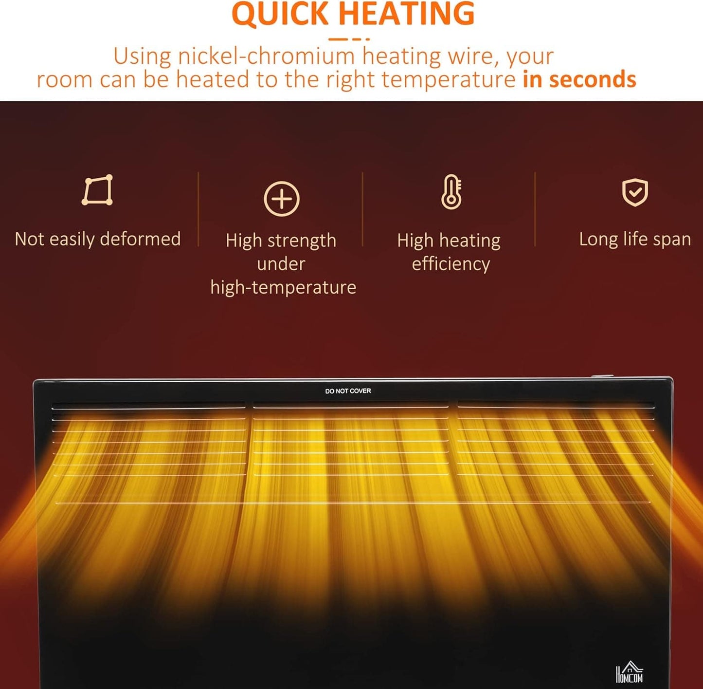 Maplin Freestanding / Wall-Mounted Convector Portable Radiator Heater with Adjustable Thermostat - maplin.co.uk