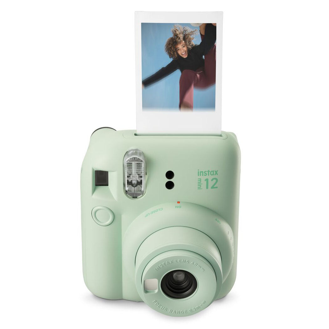 Fujifilm Instax Mini 12 Instant Camera with Case, Album, Film & Stickers - Mint Green