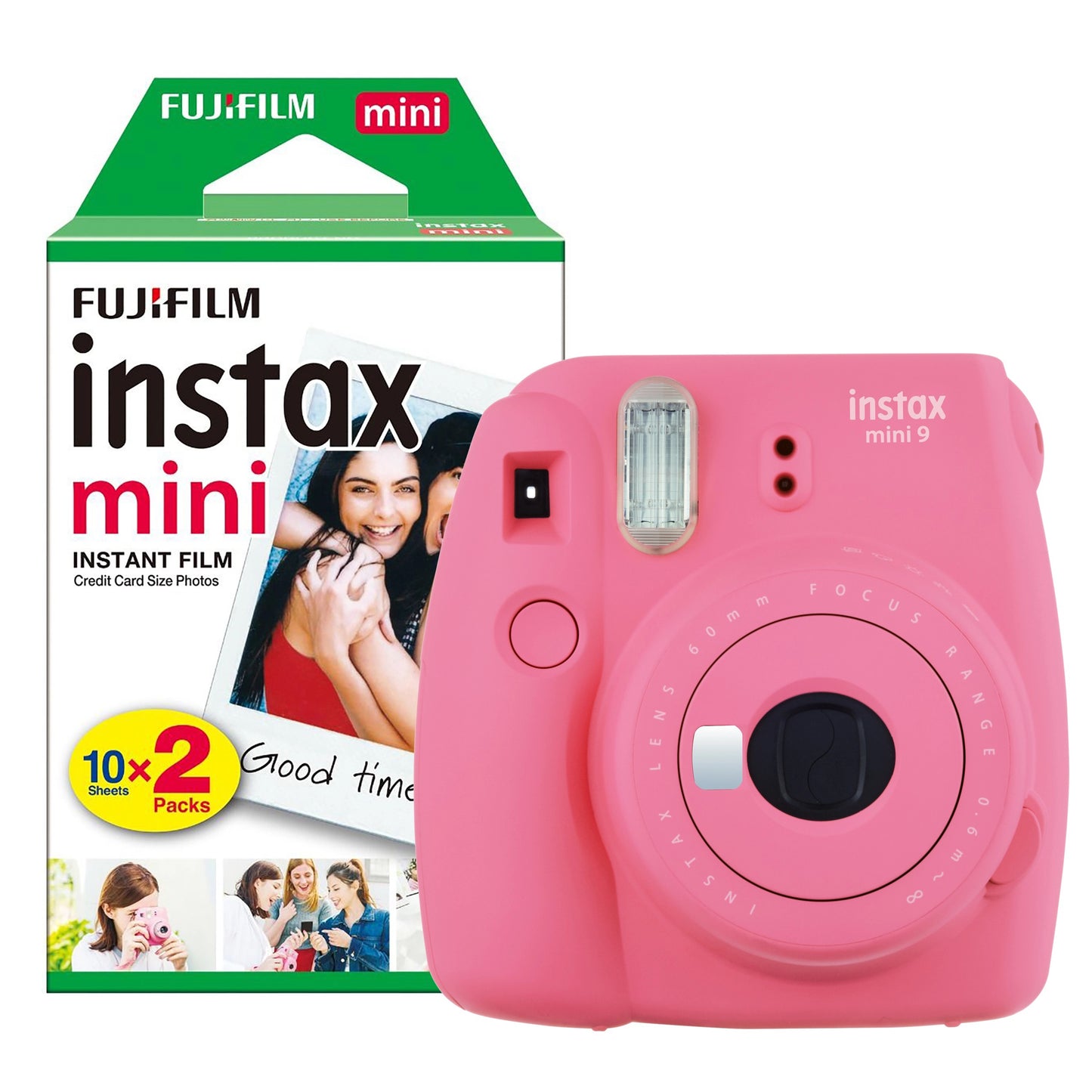 Fujifilm Instax Mini 9 Instant Camera - Flamingo Pink