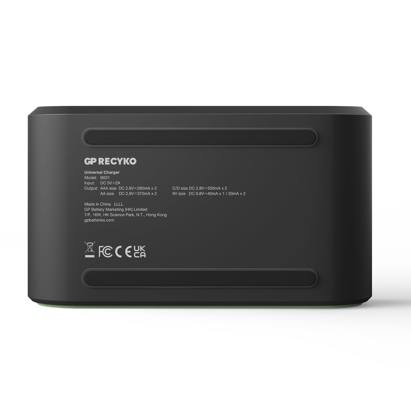 GP Recyko B631 USB Universal Battery Charger for AA, AAA, C, D & 9V