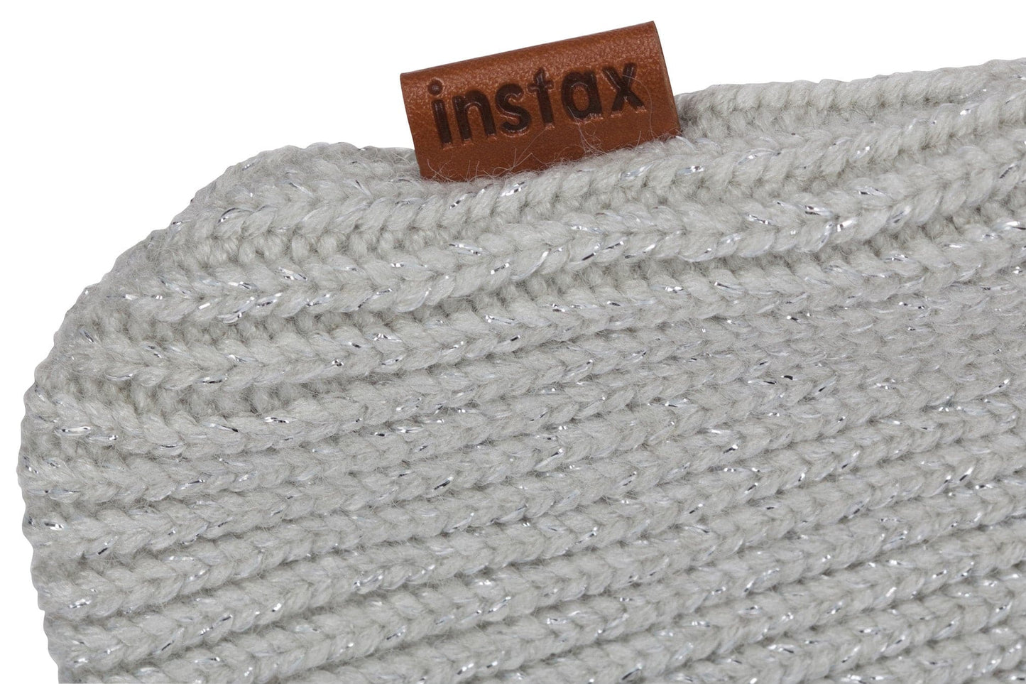 Fujifilm Instax Mini Liplay Accessory Kit with Neck Strap & Knitted Pouch - Stone White