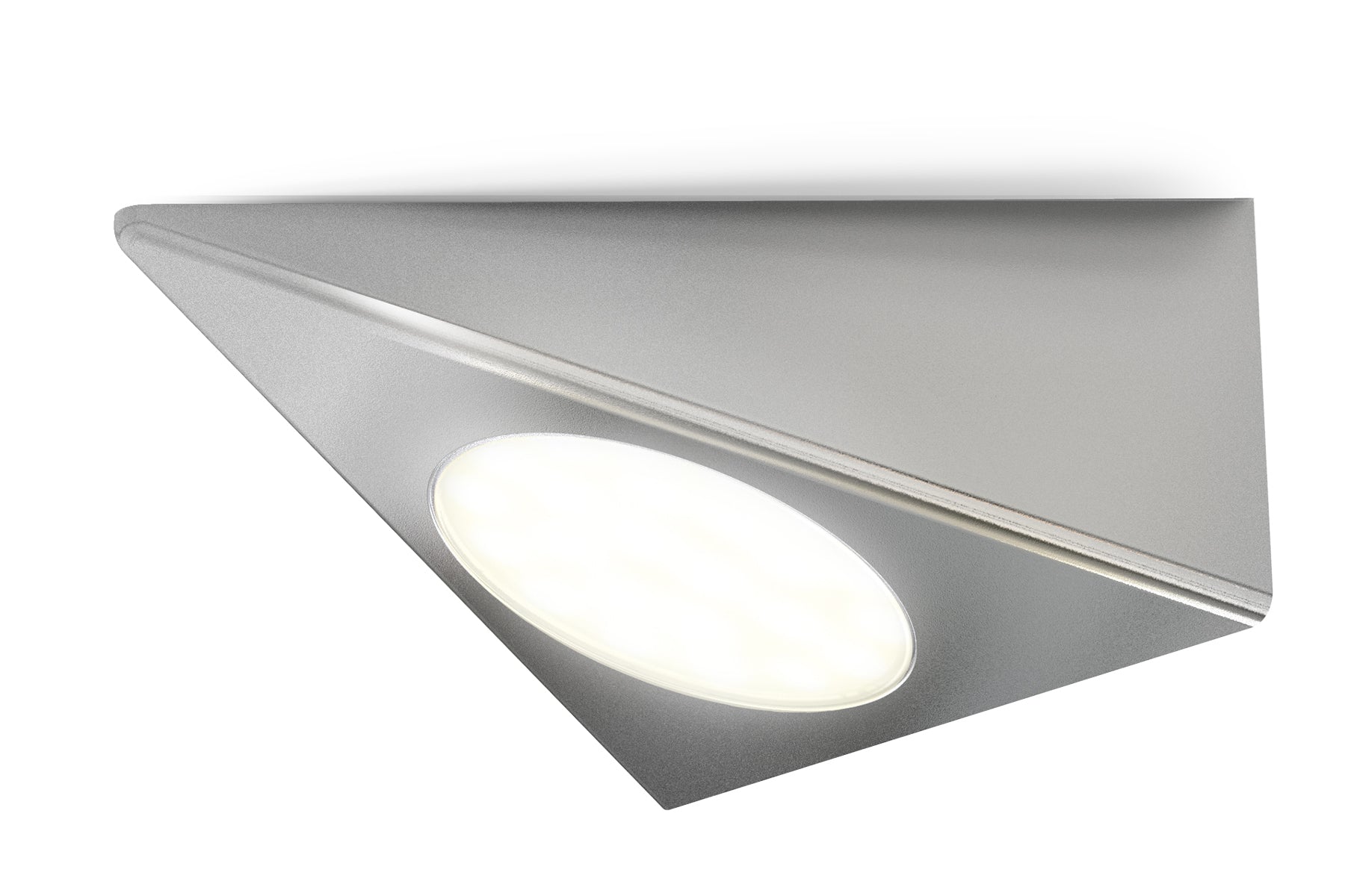 4lite Triangle 4K Mains Powered Undercabinet LED Light - Silver - maplin.co.uk