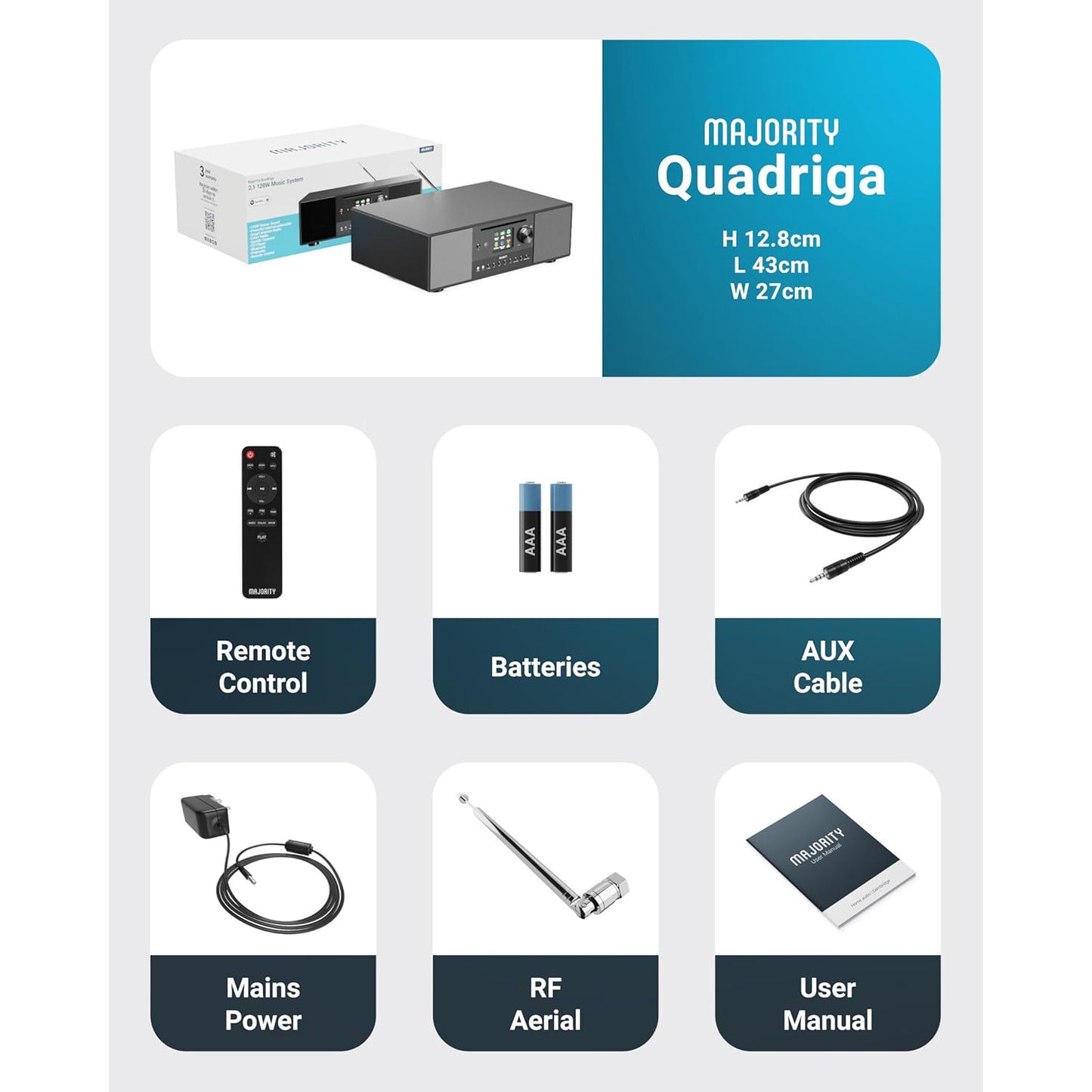 Majority Quadriga Internet Radio Music System